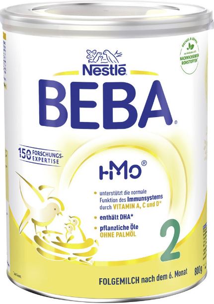 Nestlé BEBA Folgemilch 2 nach dem 6. Monat, 800 g (6x800g / 6-ER KARTON) - AUSVERKAUFT